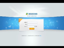 蓝色IT互联网科技类DEDEDEDE后台登录模板